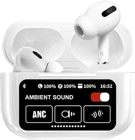 A9 PRO Wireless Bluetooth Earbuds - Digital Display, ANC + ENC