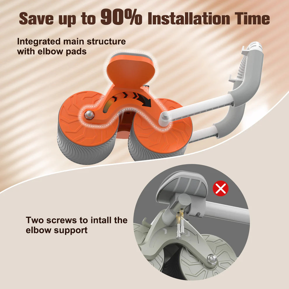 Ab Roller Wheel Abdominal Exercise Machine with Elbow Support